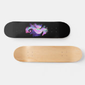 Paarse Ruimte Zeepaardje Persoonlijk Skateboard (Horizontaal)