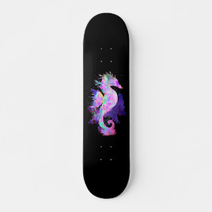 Paarse Ruimte Zeepaardje Persoonlijk Skateboard