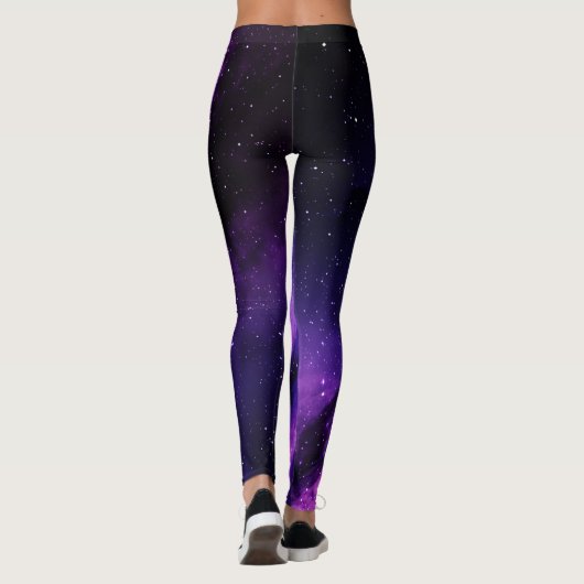 Paarse ruimteas leggings (Achterkant)