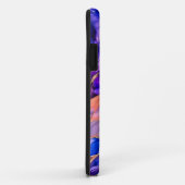 Paarse ruimtenevel in alcoholinkt Case-Mate iPhone case (Achterkant/rechts)