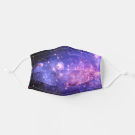 Paarse Ruimtesterren Galaxy Nebula Hemelse hemel Stoffen Mondkapje
