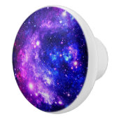 Paarse ruimtesterren keramische knop (Rechts)