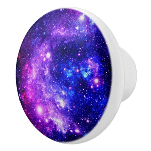 Paarse ruimtesterren keramische knop (Rechts)