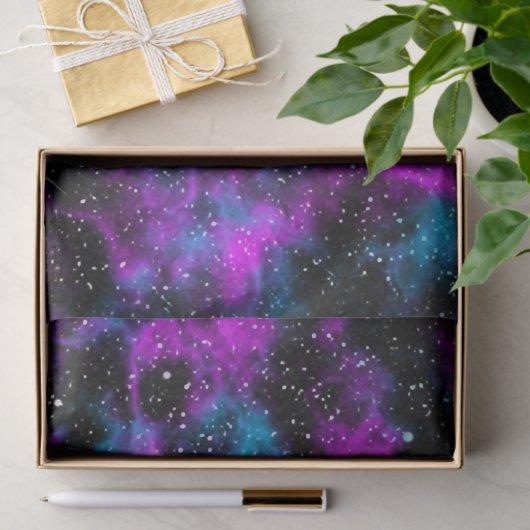 Paarse ruimtevaartsterrenie kosmische ruimtesterre tissuepapier (Geschenk)