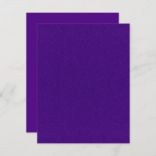 Paarse Ruis Aangepaste Uitnodigingskaart Kaart (Voorkant / Achterkant)