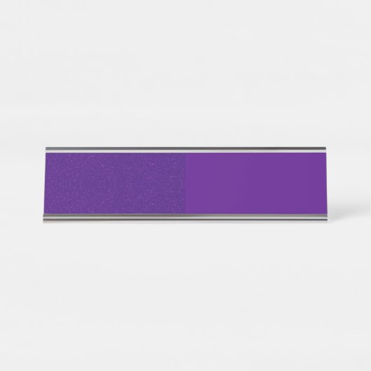 Paarse ruis effect aangepaste naam Bord Bureau Naambordje (Voorkant)