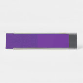 Paarse ruis effect aangepaste naam Bord Bureau Naambordje (Voorkant)