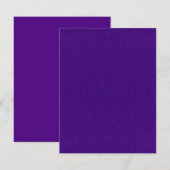 Paarse Ruis Uitnodigingskaart Kaart (Voorkant / Achterkant)