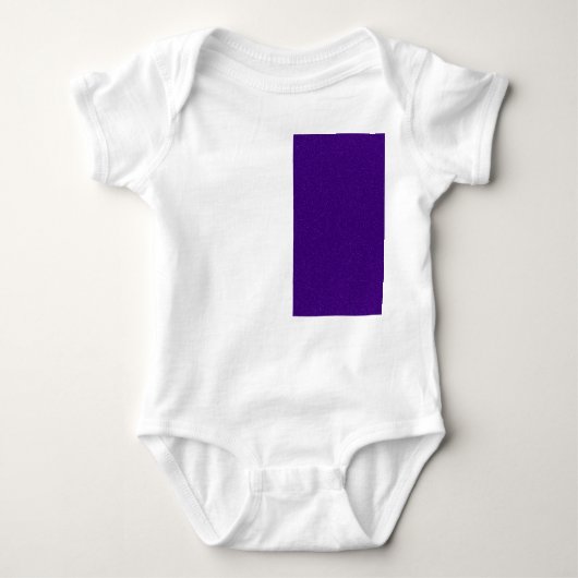 Paarse ruis verschoven Verticale Baby Bodysuit Aan (Voorkant)