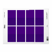 Paarse ruiseffect Aangepaste verzendlabels Etiket (Full Sheet)