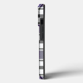 Paarse ruit Iphone Hoesje HAMbWG (Achterkant / Links)