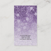 Paarse ruit zweeft ogen | make-up kunstenaar visitekaartje (Achterkant)