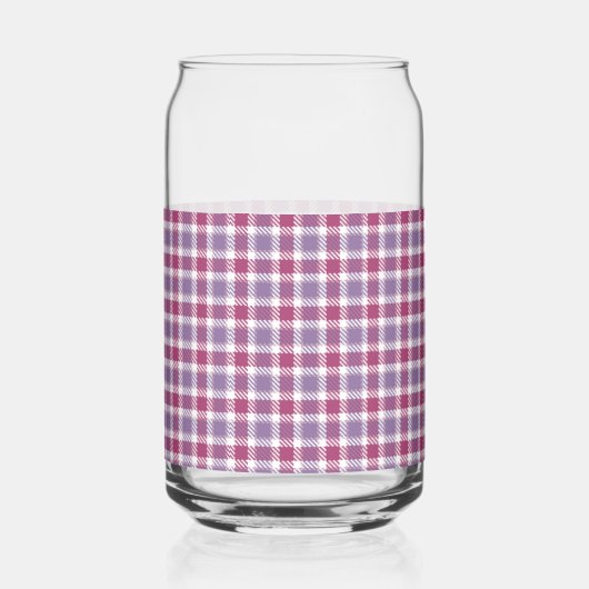 Paarse ruitdrinkset blikvorm glas (Voorkant)