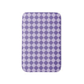 Paarse ruitpatroon van Checker Badmat (Voorkant Verticaal)