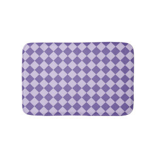 Paarse ruitpatroon van Checker Badmat