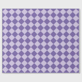 Paarse ruitpatroon van Checker Cadeaupapier (Vlak)
