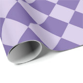 Paarse ruitpatroon van Checker Cadeaupapier (Rol Hoek)