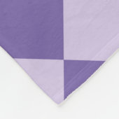 Paarse ruitpatroon van Checker Fleece Deken (Hoek)