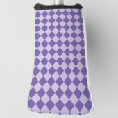 Paarse ruitpatroon van Checker Golfheadcover (Draai 90)