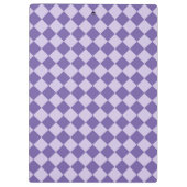 Paarse ruitpatroon van Checker Klembord (Achterkant)