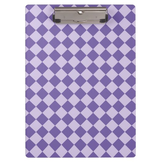 Paarse ruitpatroon van Checker Klembord (Voorkant)