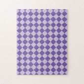 Paarse ruitpatroon van Checker Legpuzzel (Verticaal)