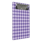 Paarse ruitpatroon van Checker Mini Klembord (Schuin)