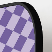 Paarse ruitpatroon van Checker Pickleball Paddle (Links Detail)