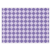 Paarse ruitpatroon van Checker Tafelkleed (Voorkant (Horizontaal))