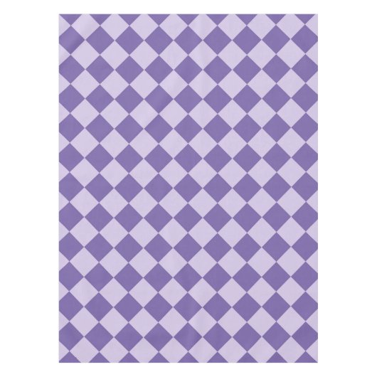 Paarse ruitpatroon van Checker Tafelkleed (Voorkant)
