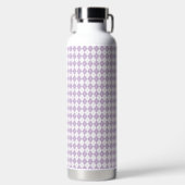 Paarse ruitpatroon waterfles (Voorkant)