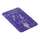 Paarse rustieke houten strijkverlichting Boho Maso Magneet (Rechterzijde)