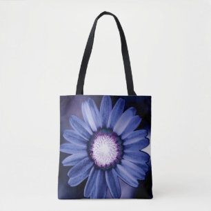 Paarse Rustieke Madeliefjes Boodschappentas Tote Bag