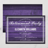 Paarse Rustige Bontrustingspartij Kaart (Voorkant / Achterkant)