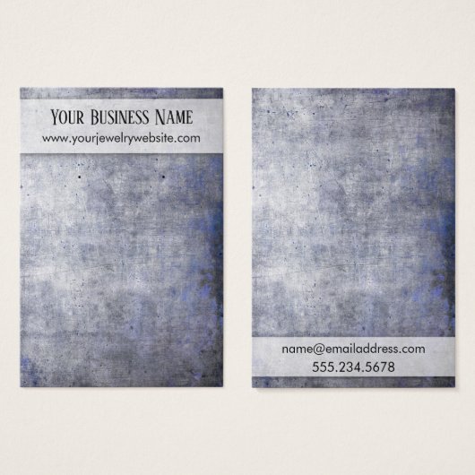 Paarse Rustige Grunge Earring Holder Display Kaart (Voorkant /achterkant)