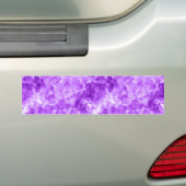 Paarse ruw textiel bumpersticker (Op auto)