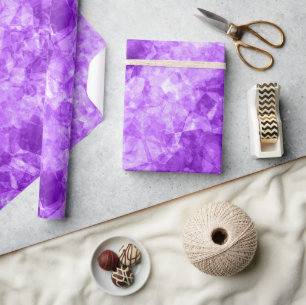 Paarse ruw textiel cadeaupapier