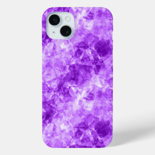 Paarse ruw textiel iPhone 15 mini hoesje