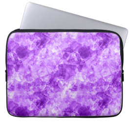 Paarse ruw textiel laptop sleeve