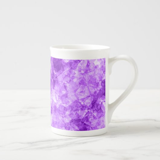 Paarse ruw textiel porselein kop (Rechts)