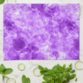 Paarse ruw textiel theedoek (Gevouwen)