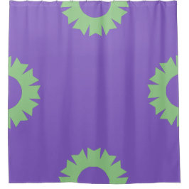 Paarse Sage Geo Douchegordijn