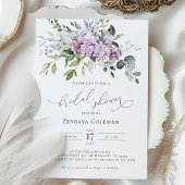 Paarse Sage Green Vrijgezellenfeest Lilacs Invitat Kaart