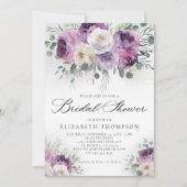 Paarse Sage Lavendel Eucalyptus Chic Vrijgezellenf Kaart (Voorkant)