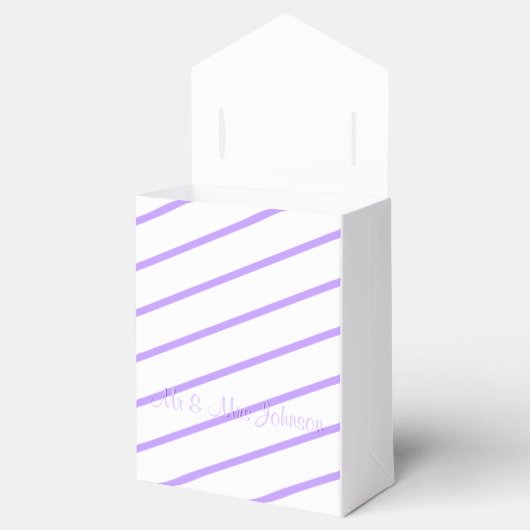 Paarse salie & een vlinder bedankdoosjes (Geopend)