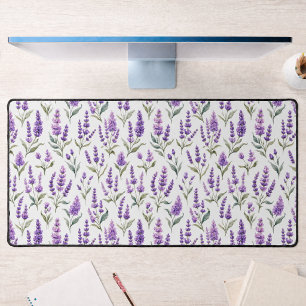 Paarse Salie Groene Lavendel Bloemen Bureaumat