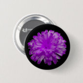 Paarse Samtblomknop Ronde Button 5,7 Cm (Voorkant /achterkant)