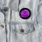 Paarse Samtblomknop Ronde Button 5,7 Cm (In situ)