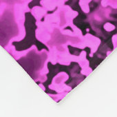 Paarse Samurai Spirit Dragon Fleece Blanket (Hoek)