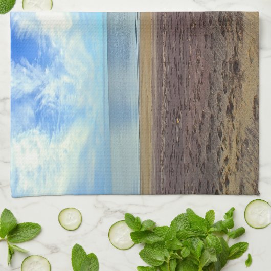 Paarse Sand Dishtowel Theedoek (Gevouwen)